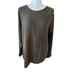 Michael Kors Olive Green Knit Crewneck Sweater